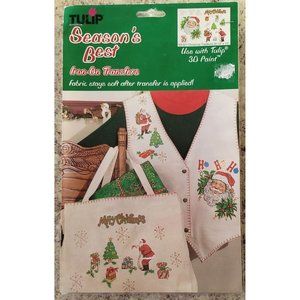 Tulip #TR-021 Season's Best - Christmas Traditions Iron On Transfers - NIP -1998